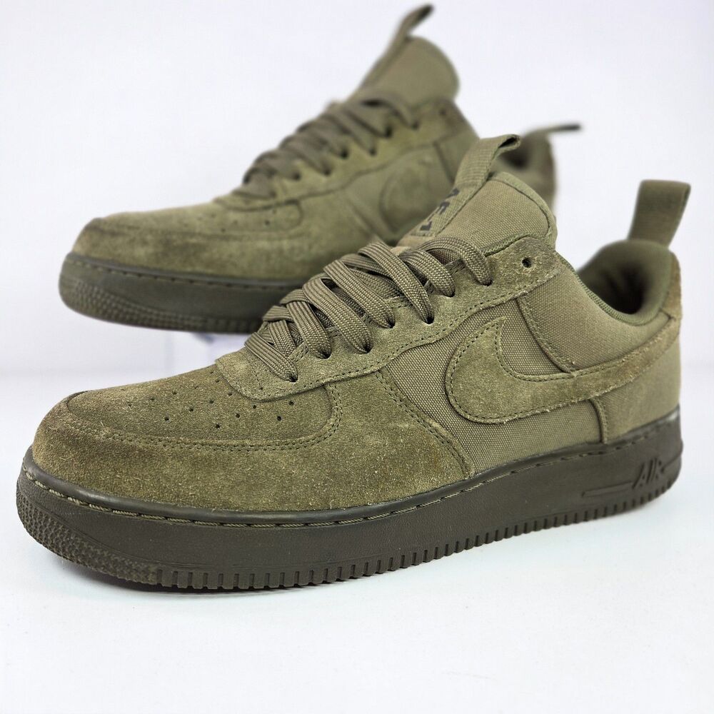 Nike Air Force 1 Low ’07 Olive Canvas Men’s Size 12 579927-200